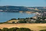 The view from Culver Downs  across Sandown Bay is stunning.