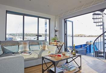 Relax on the comfy sofa with a good book.