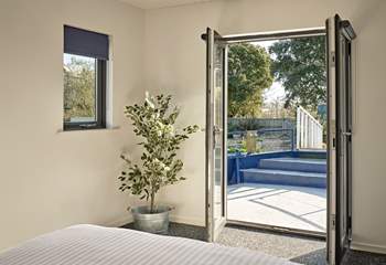 Open the doors and let the natural light streams through.