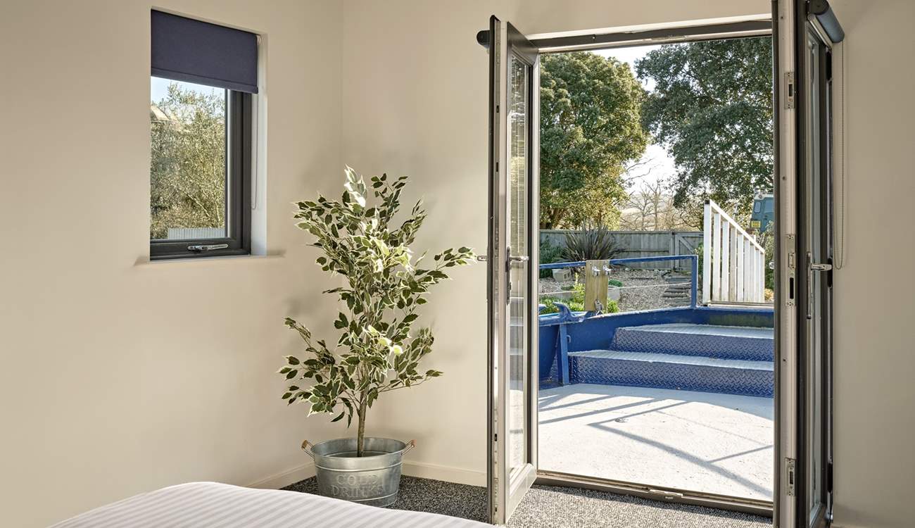 Open the doors and let the natural light streams through.