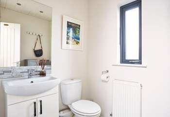 A handy cloakroom is located off the entrance hall.
