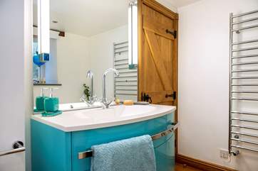 There's a big wide basin the in the family bathroom.