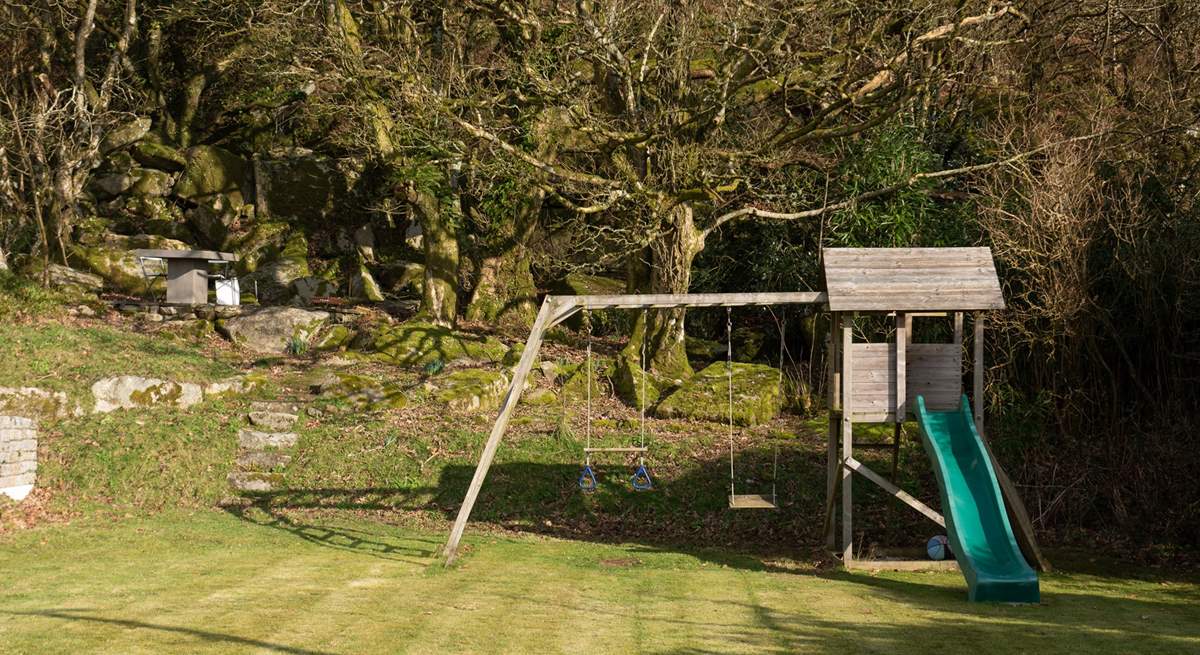 Younger members will love the swings and slide in the garden.