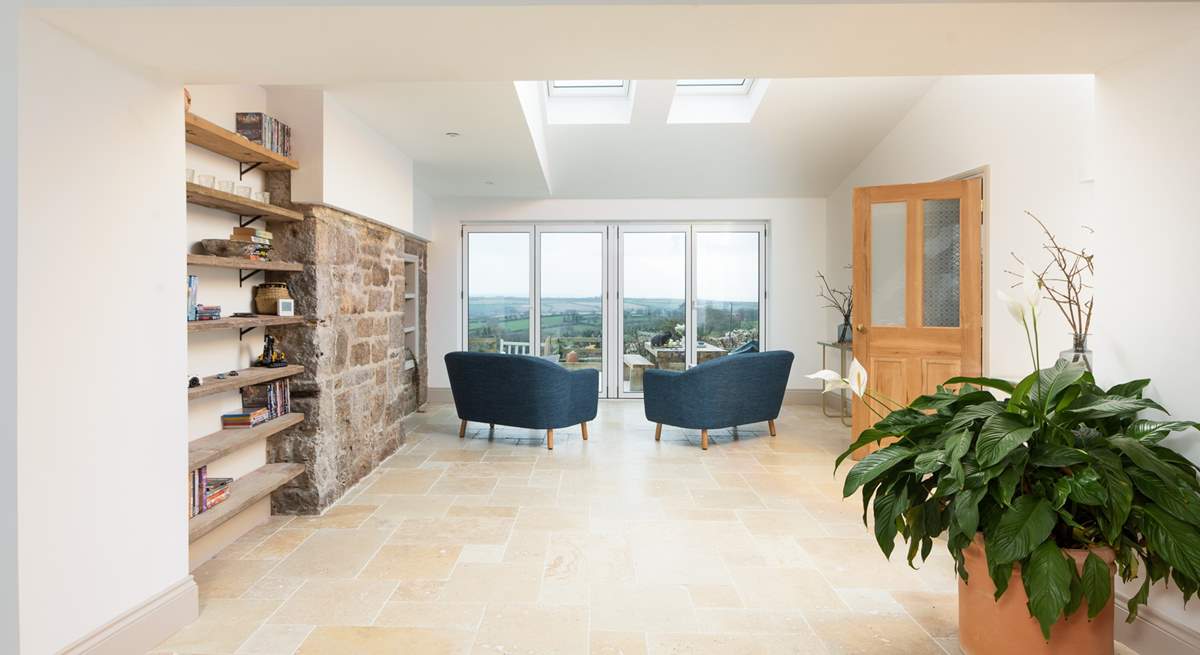 Whatever the weather, the bi-fold doors ensure you can still enjoy the view.