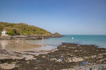 The cove is a magical place and only a few steps away from the cottage.
