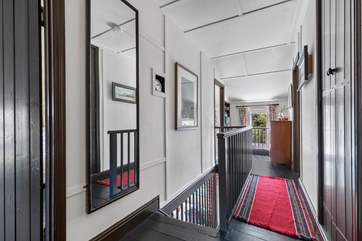 The landing has oodles of character.