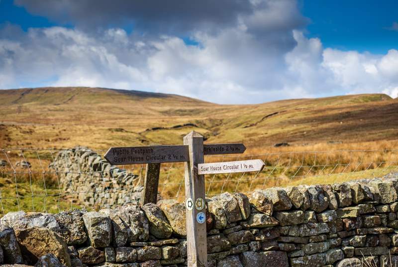 Enjoy long walks in the Yorkshire Dales.