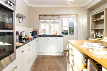 The kitchen has everything you might need.