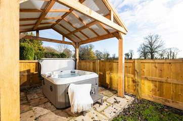Hop in the hot tub.