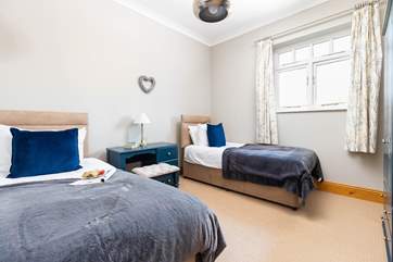 Bedroom 3 is a sweet twin room.