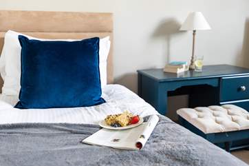 Enjoy a leisurely lie in.