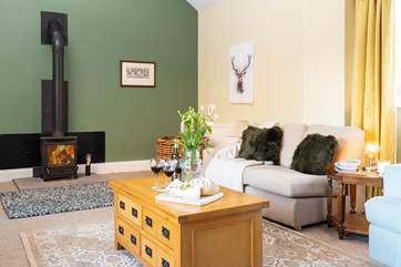 Cosy up by the wood-burner.