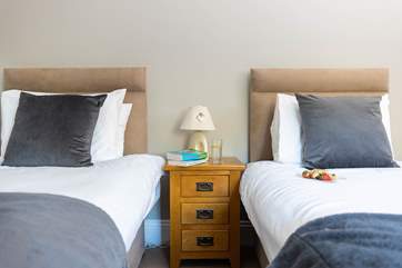 Bedroom 3 is a cute twin room.