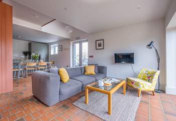 The sitting-area has plenty of space to relax and unwind.