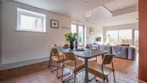 The open plan living area is a sociable place.