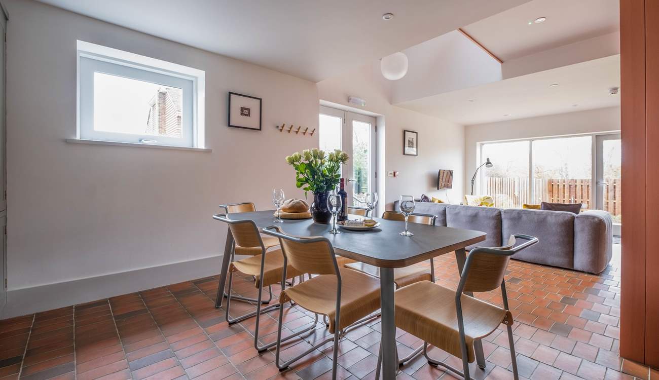 The open plan living area is a sociable place.