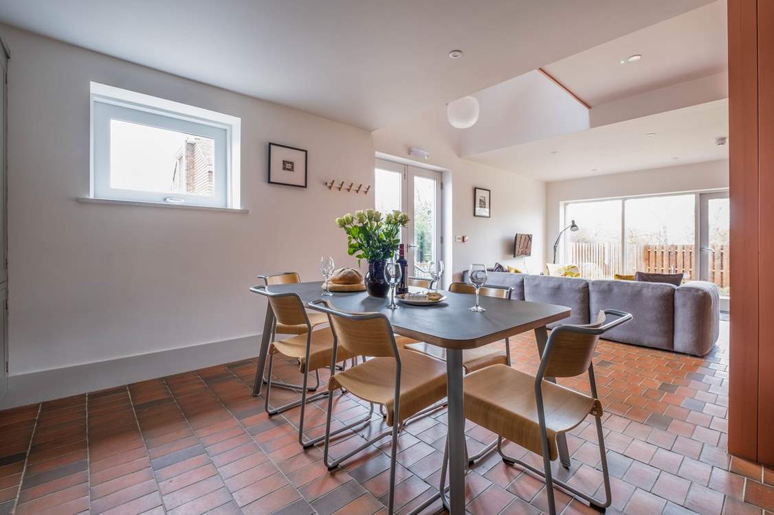 The open plan living area is a sociable place.