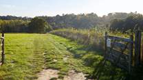 Direct access from the doorstep to some lovely walks around the farm including the High Weald Landscape Trail.