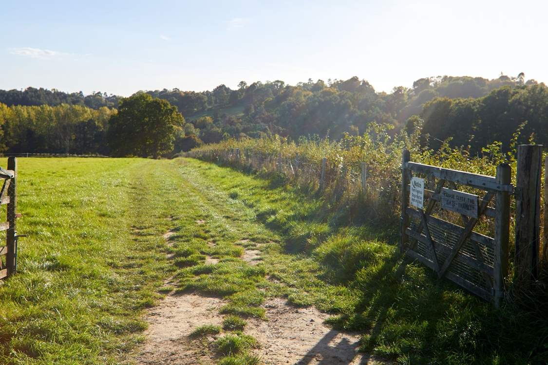 Direct access from the doorstep to some lovely walks around the farm including the High Weald Landscape Trail.