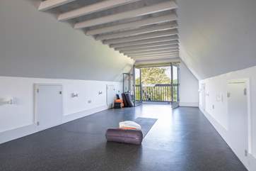 The fitness room.