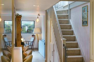 Head upstairs to find two further beautiful bedrooms and a quiet sitting-area.