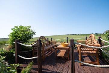 Enjoy al fresco dining with stunning views.