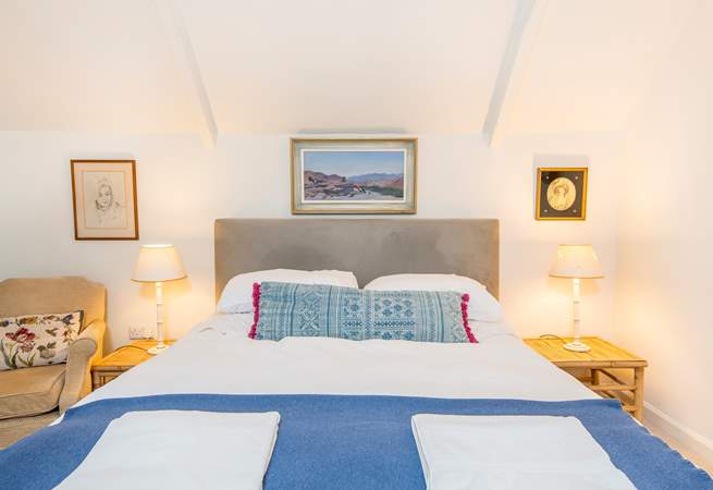 A good night's sleep is promised in Bedroom 1, which has a king bed and adjacent wet room. 
