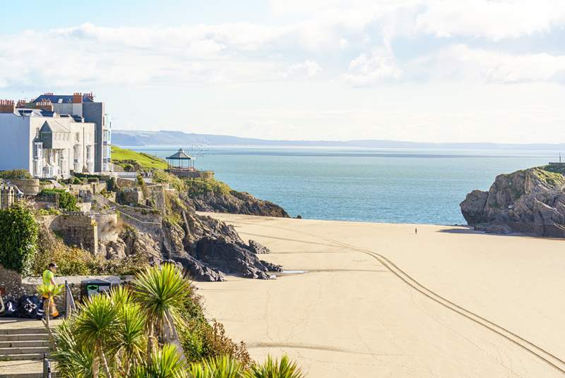 This magical beach is yours to enjoy at Tenby.