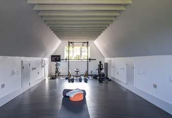 Enjoy a workout in the fitness room.