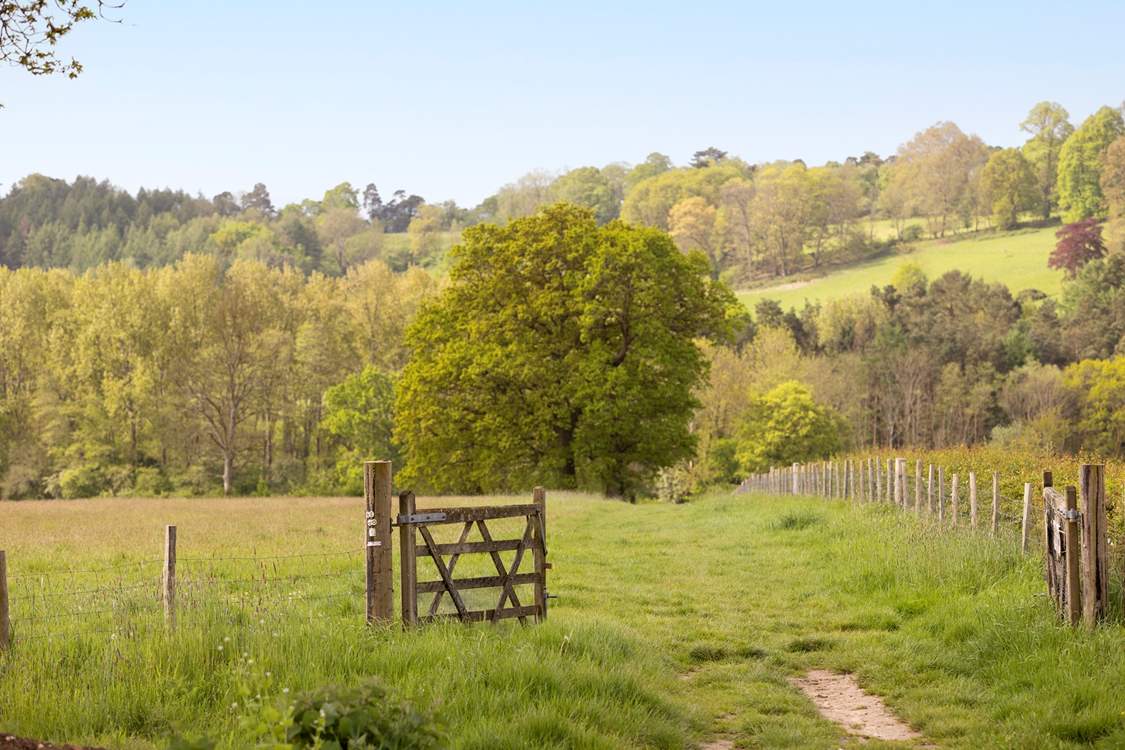 Don't forget to pack your hiking boots and explore the abundance of footpaths that lead from the door.