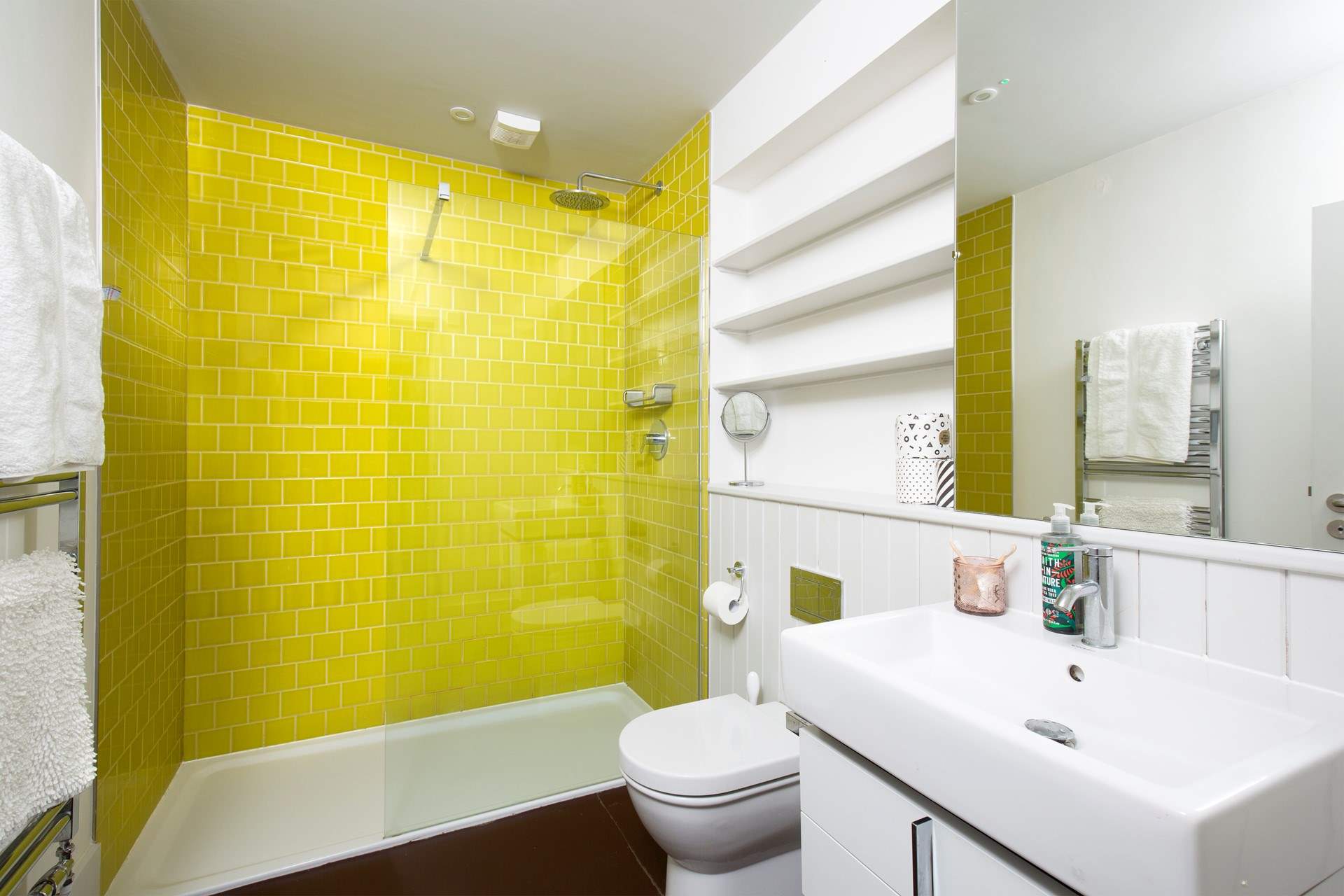 The shower-room will be a welcome treat after a workout in the fitness room or a long countryside walk.