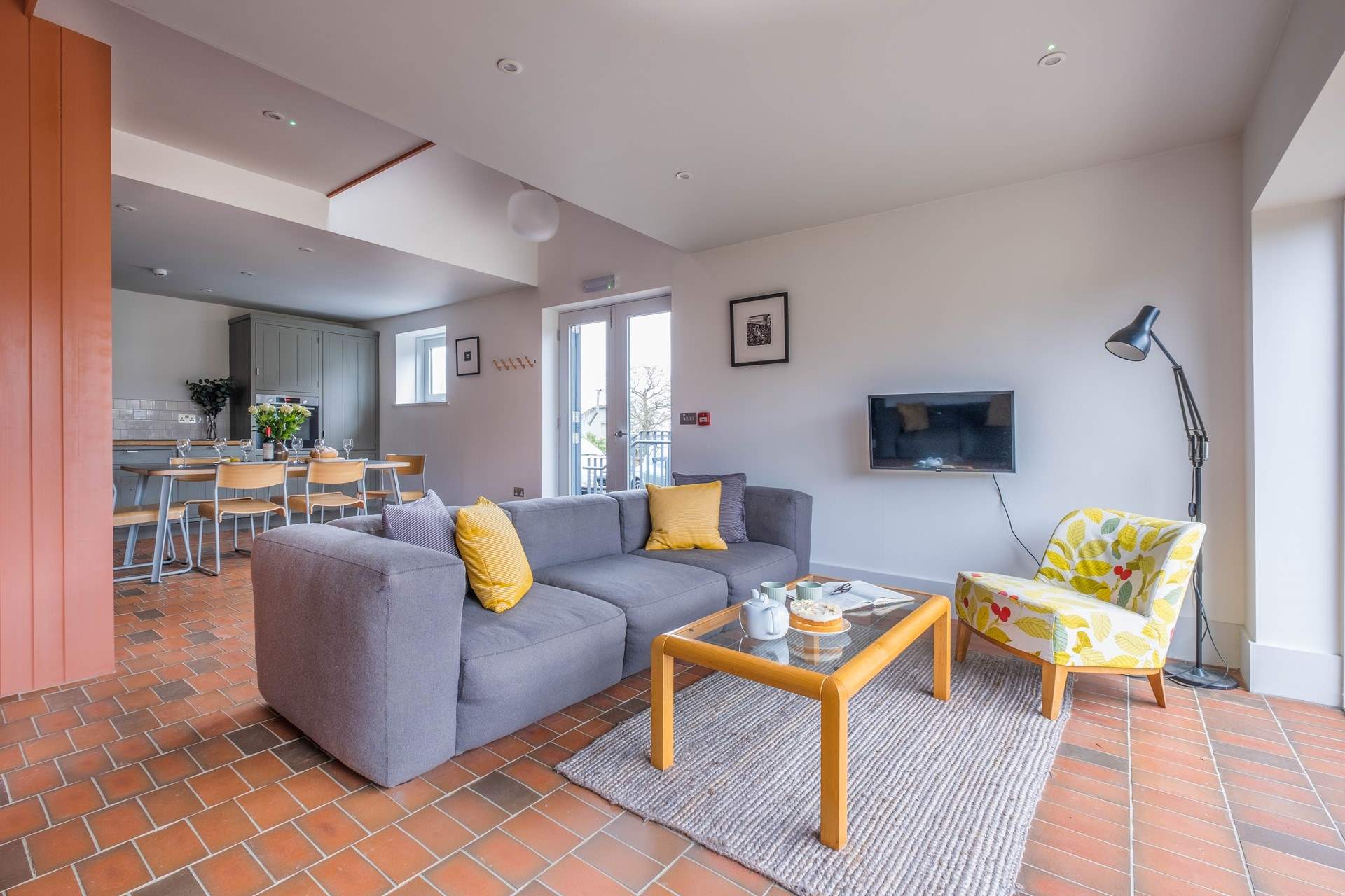 South Barn has a wonderful open plan living area.