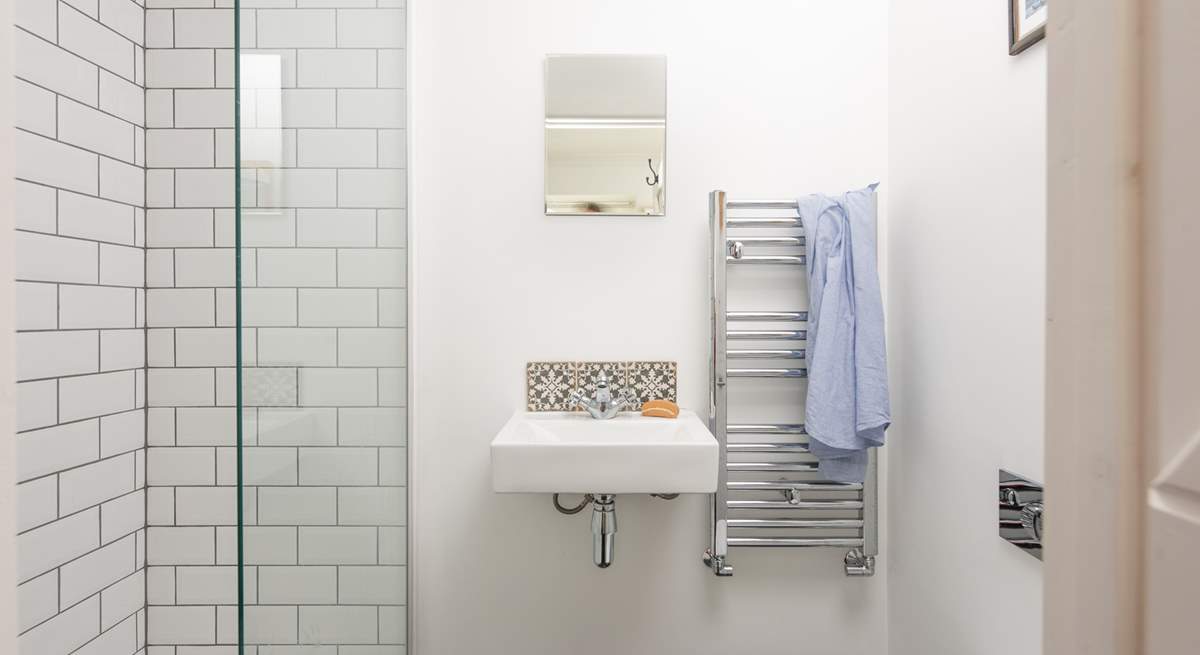 The handy ground floor shower-room is perfect for rinsing salty toes and muddy paws.  