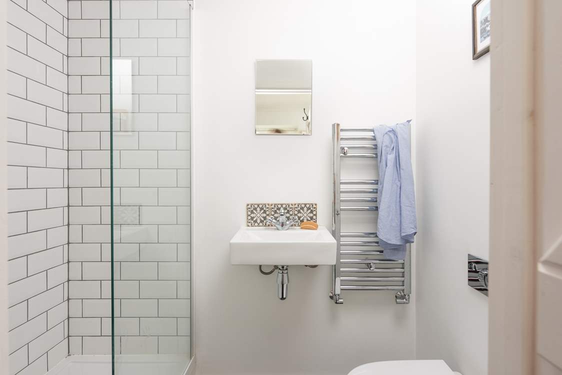 The handy ground floor shower-room is perfect for rinsing salty toes and muddy paws.