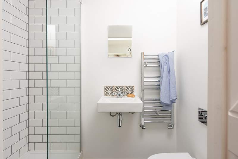 The handy ground floor shower-room is perfect for rinsing salty toes and muddy paws.  