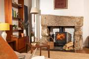 Settle down with some holiday treats in front of the wood-burner.