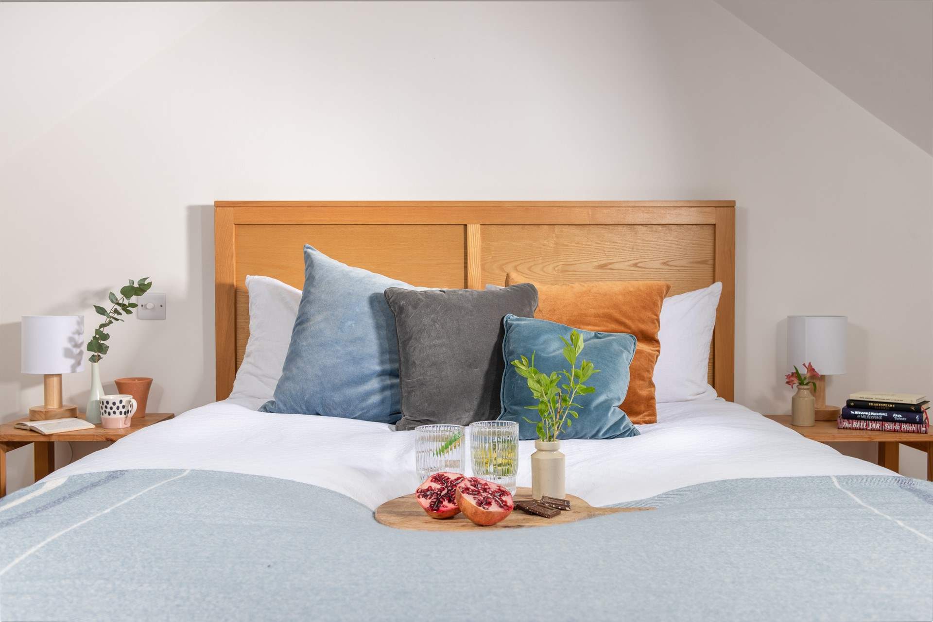 Beautiful linens ensure a great night's sleep.