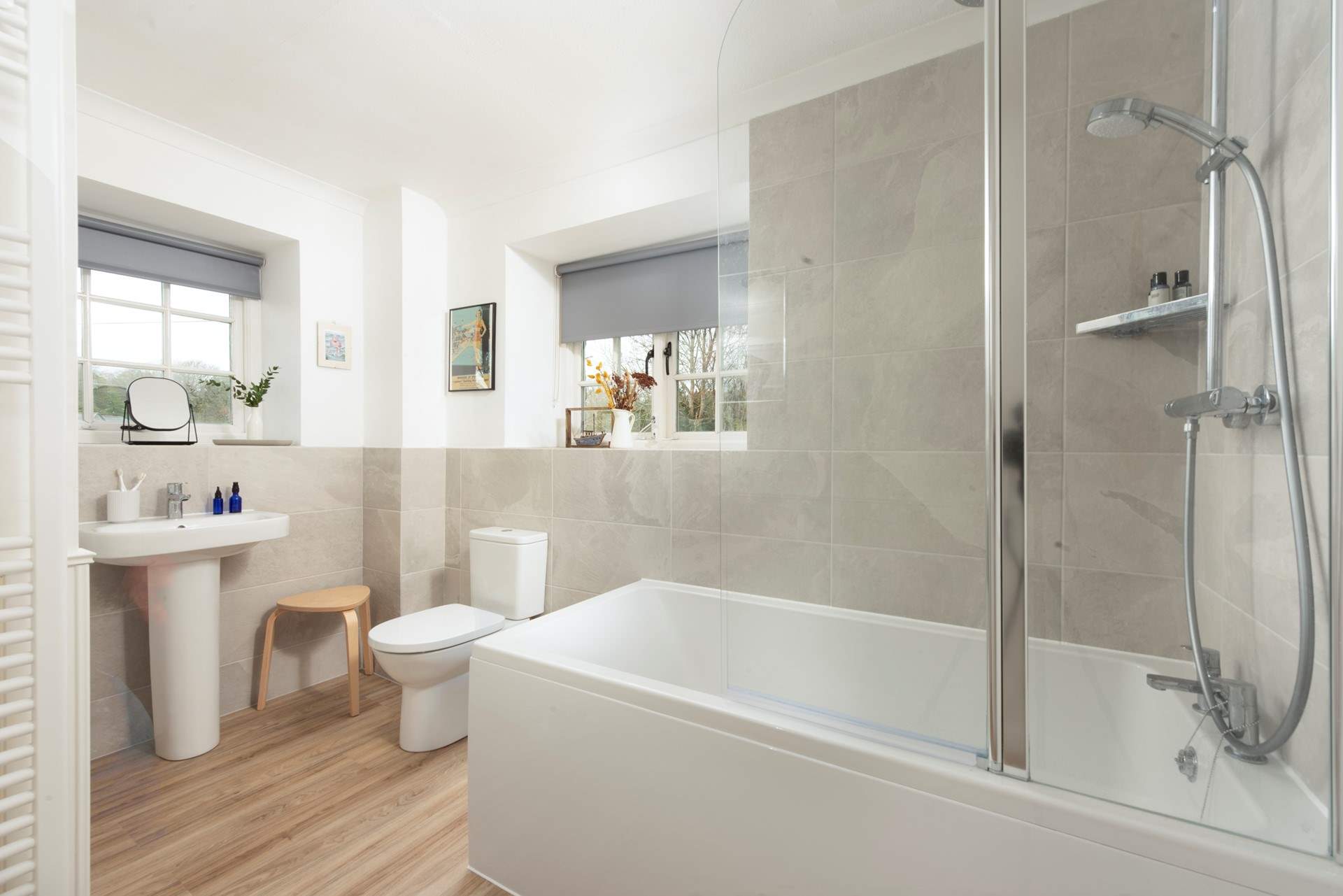 A newly appointed family bathroom.