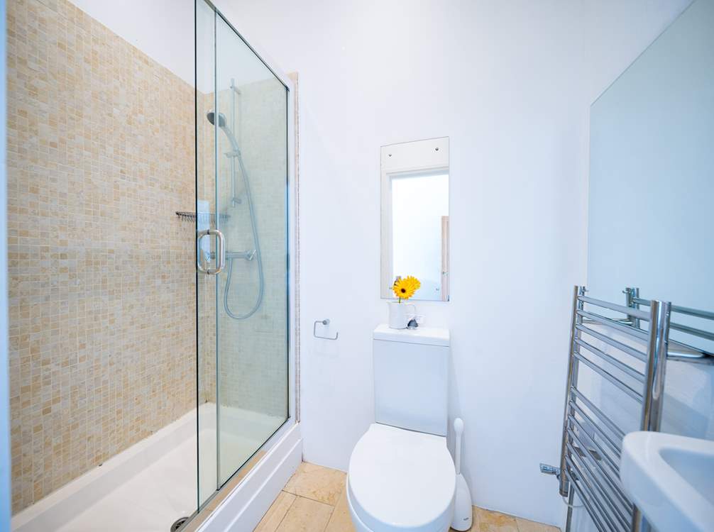Perfect en suite shower for Bedroom 2 after a day exploring the Pembrokeshire coast.