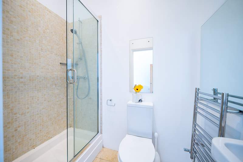 Perfect en suite shower for Bedroom 2 after a day exploring the Pembrokeshire coast.