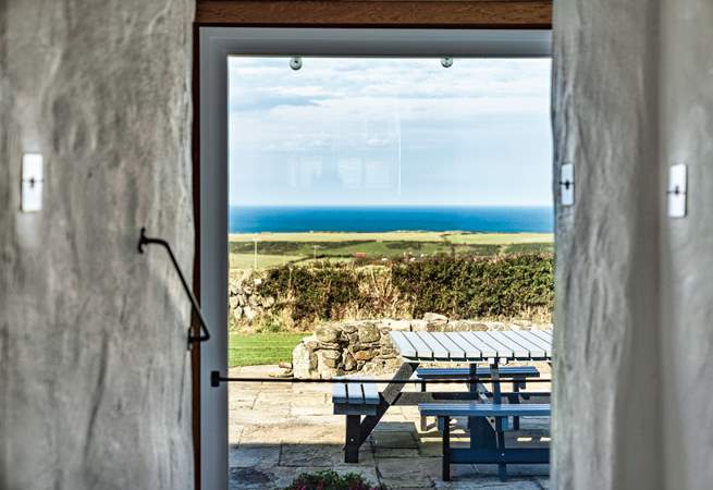 Surrounded by the turquoise North Pembrokeshire sea. 