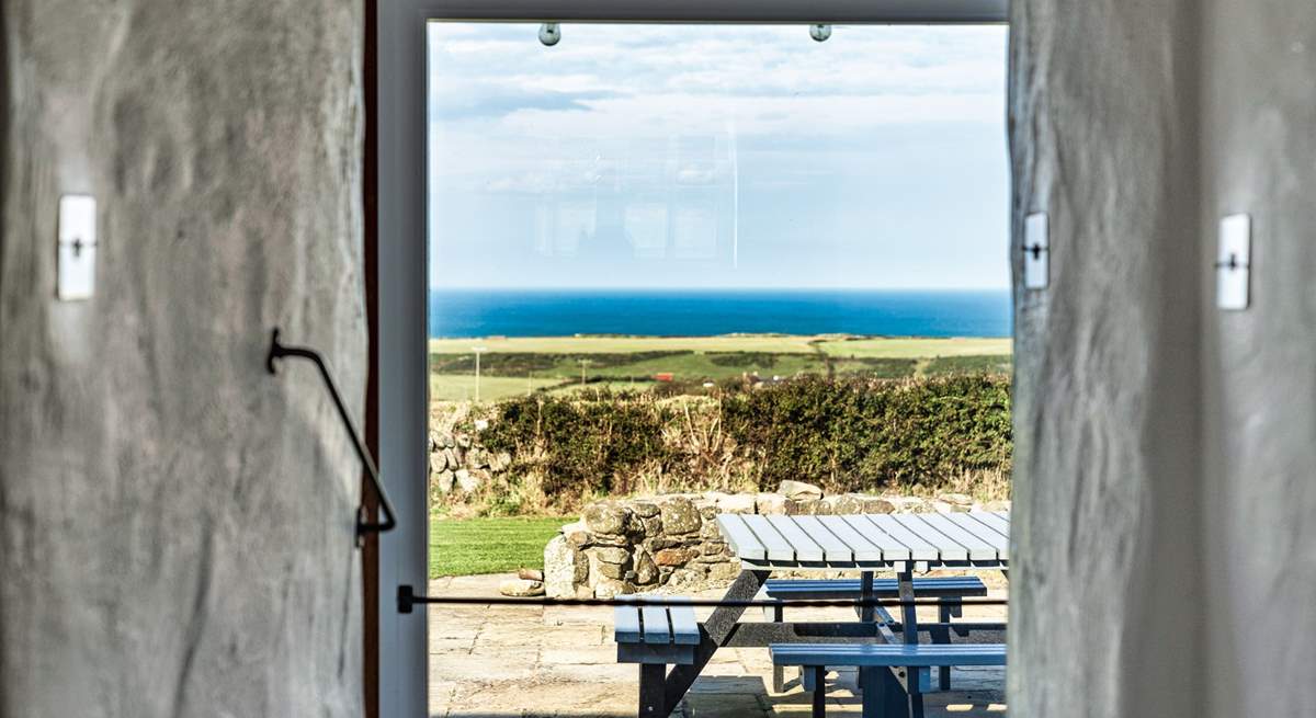 Surrounded by the turquoise North Pembrokeshire sea. 