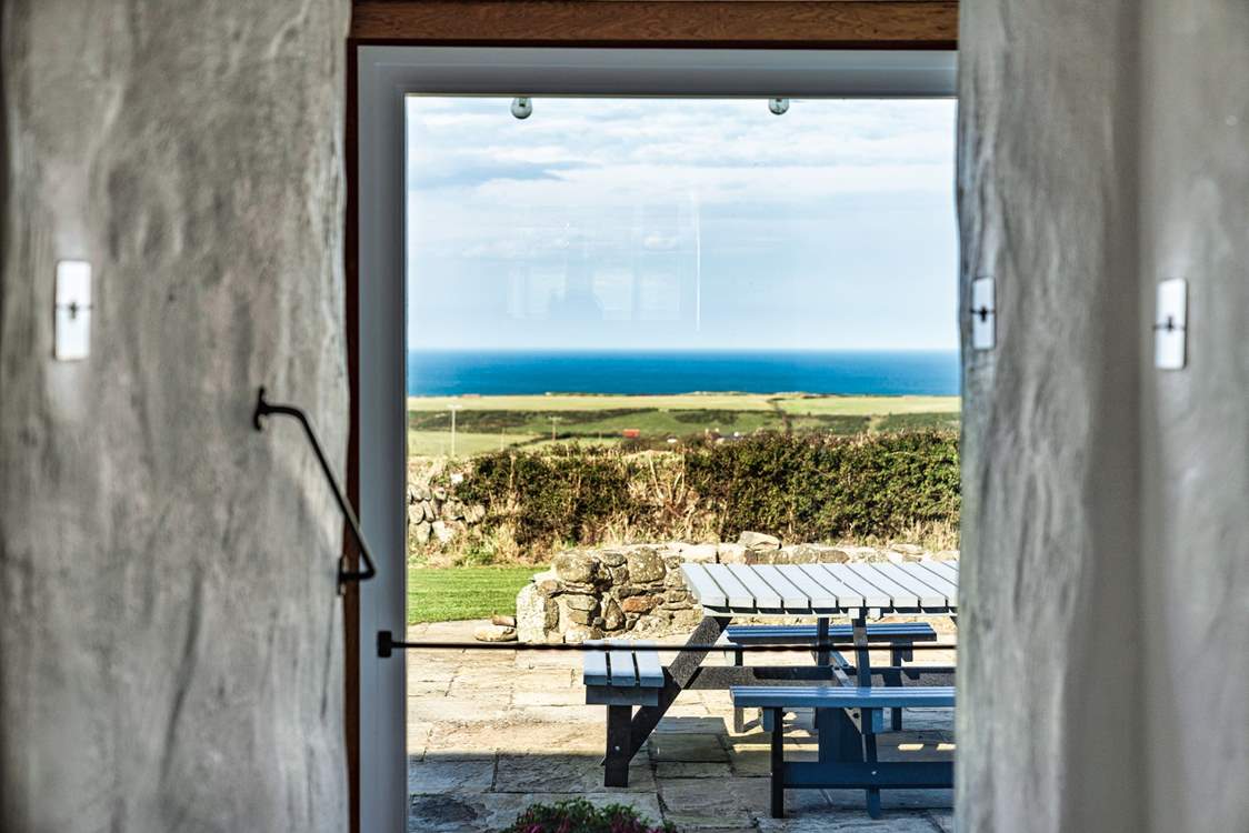 Surrounded by the turquoise North Pembrokeshire sea.