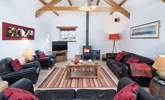 Gather 'round and plan the Pembrokeshire trips...cosy wood burner for chillier nights.  - Thumbnail Image