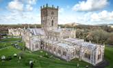 The beautiful cathedral in St Davids. - Thumbnail Image