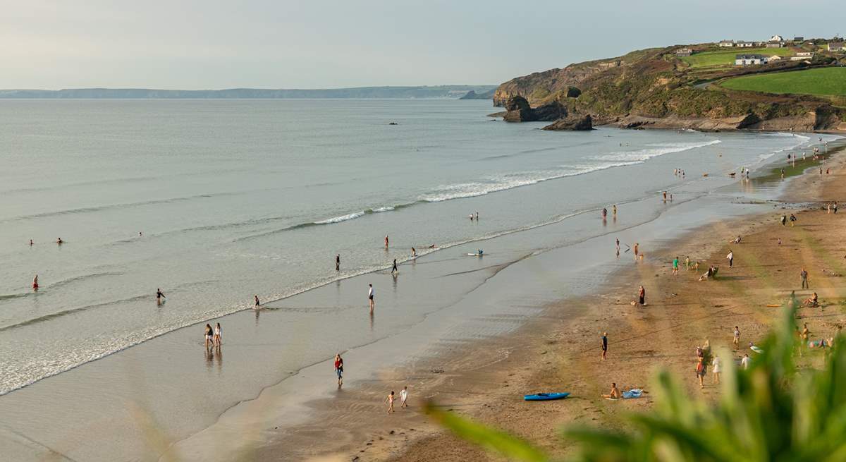 Spend a blissful day at Broad Haven beach.