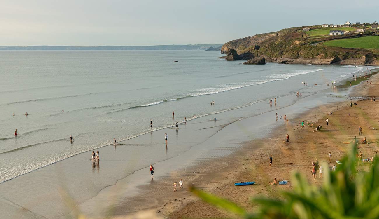 Spend a blissful day at Broad Haven beach.
