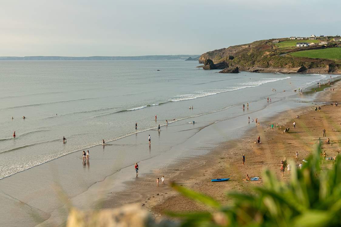 Spend a blissful day at Broad Haven beach.