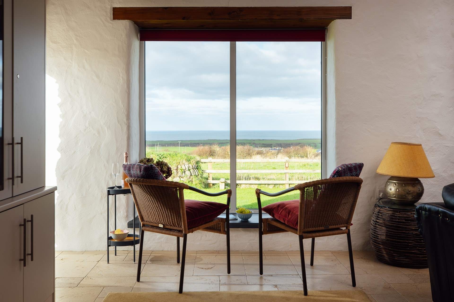 Regardless of the season, take in the far reaching sea views.