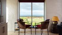 Regardless of the season, take in the far reaching sea views.